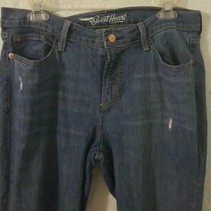 Old Navy Sweetheart Capri Sz 8 Denim Jeans